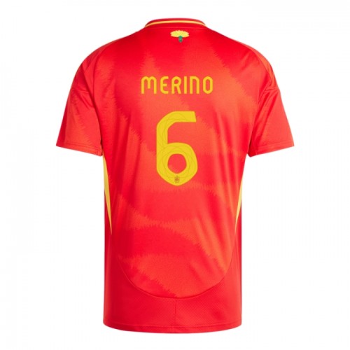 Camisola do Espanha Mikel Merino 6 Equipamento Principal Euro 2024 Camisola do Espanha Mikel Merino 6 Equipamento Principal Euro 2024